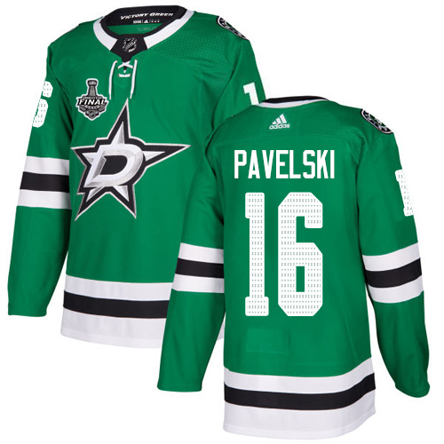Adidas Men Dallas Stars 16 Joe Pavelski Green Home Authentic 2020 Stanley Cup Final Stitched NHL Jersey
